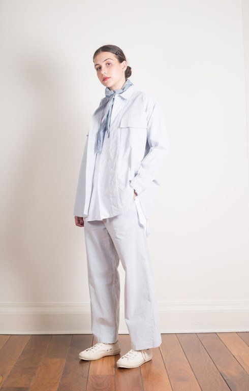 Waist Overalls Hickory Stripe