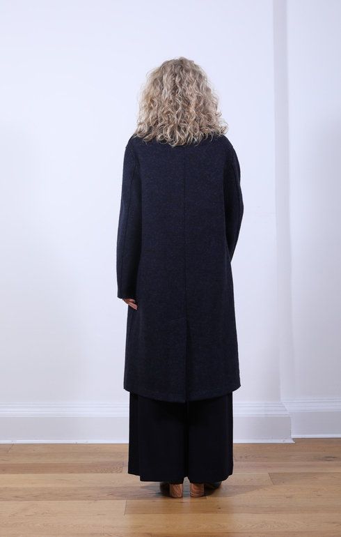 Sailor Coat Boiled Wool Midnight