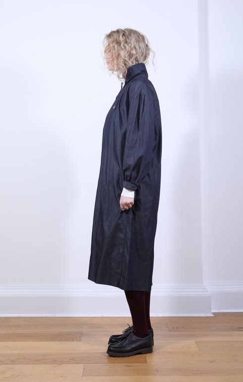 Pullover Shirt Dress Indigo