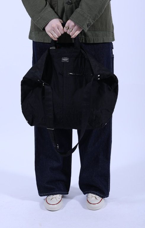 Mile 2Way Tote Bag Black (L)