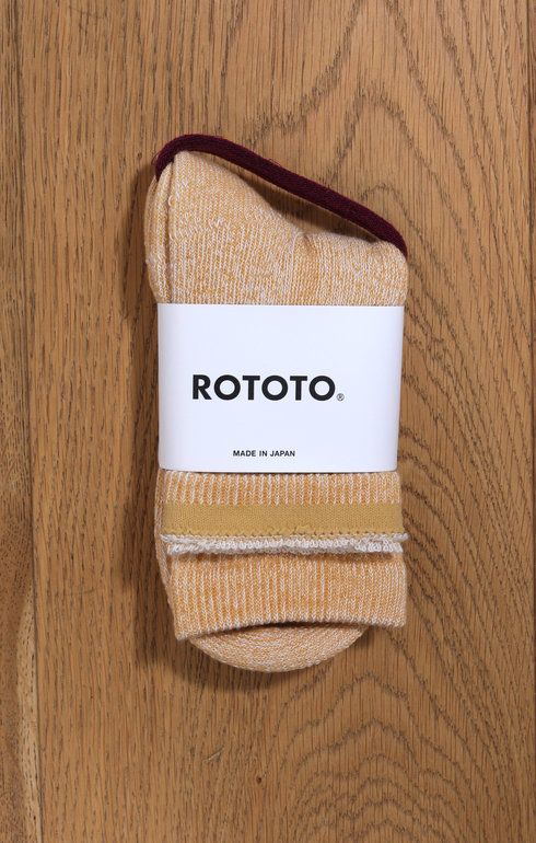 Double Face Mid Socks Yellow
