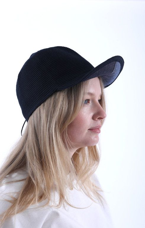 Organic Cotton Braid Cap Navy/Indigo