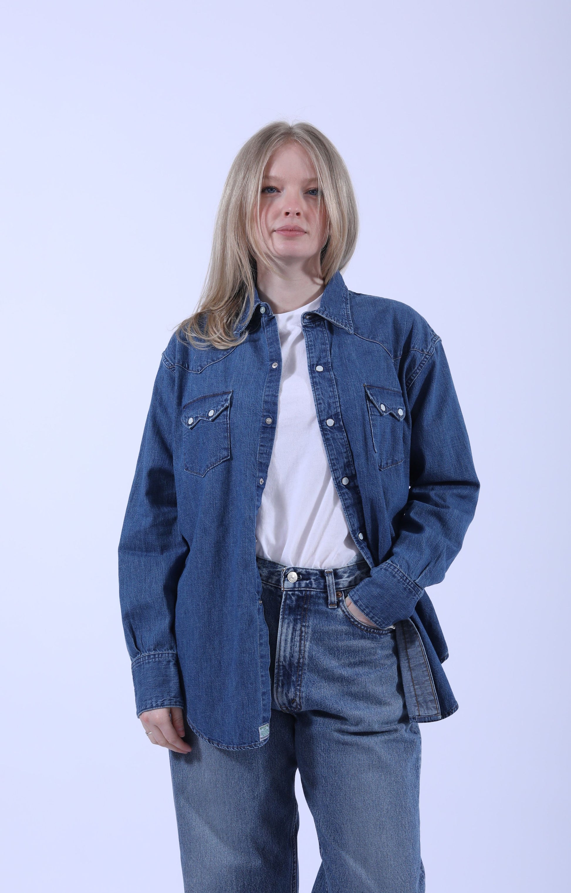 Denim Western Shirt Denim Used