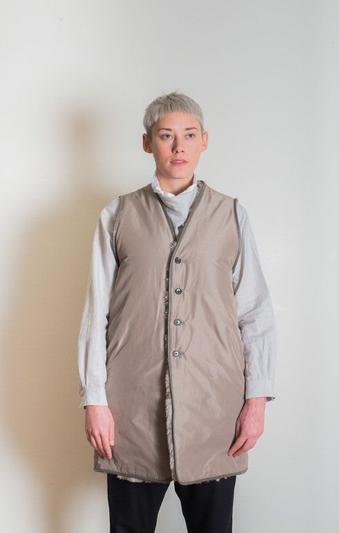 Reversible Liner Vest Mocha