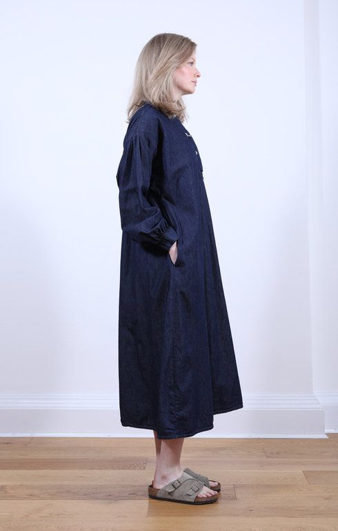Denim Pull Over Dress One Wash
