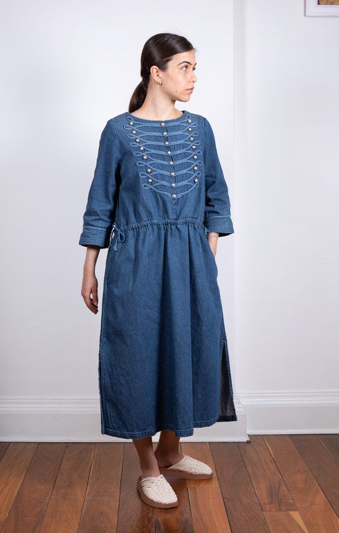 8oz Denim NAPOLEON Tunic Dress Pro