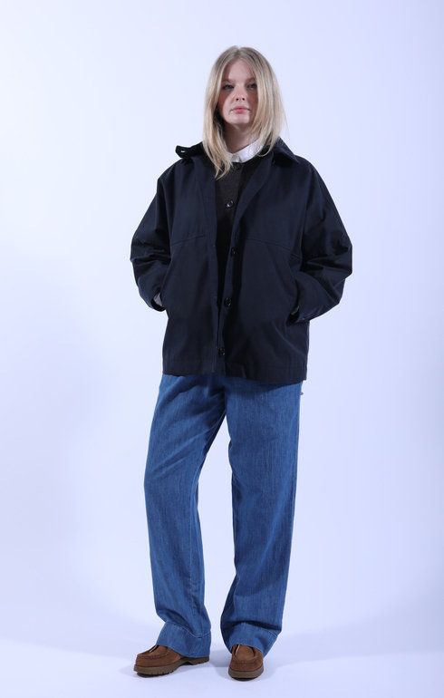 Moa Jacket Oilskin Navy