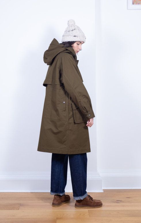 TAKIBI Canvas Coat Olive