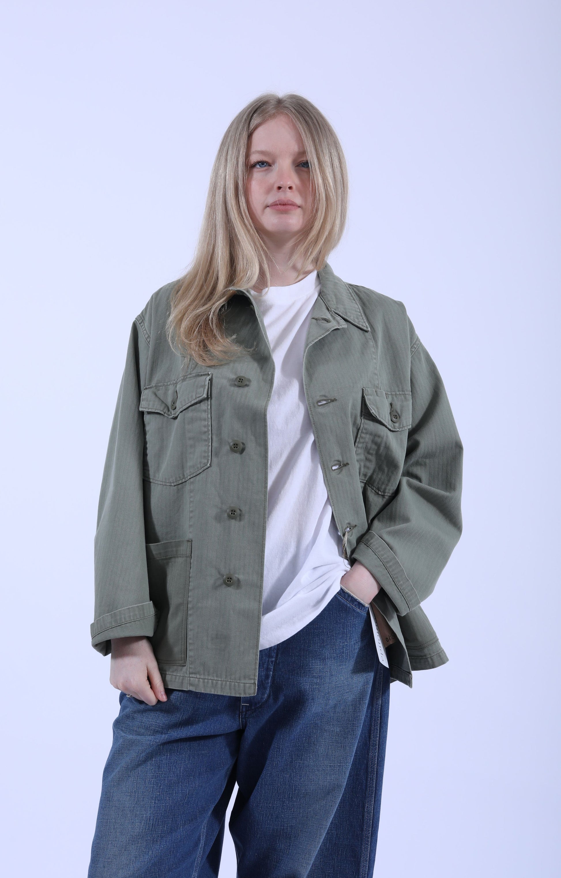 4 Pockets US Army Shirt Jacket Green