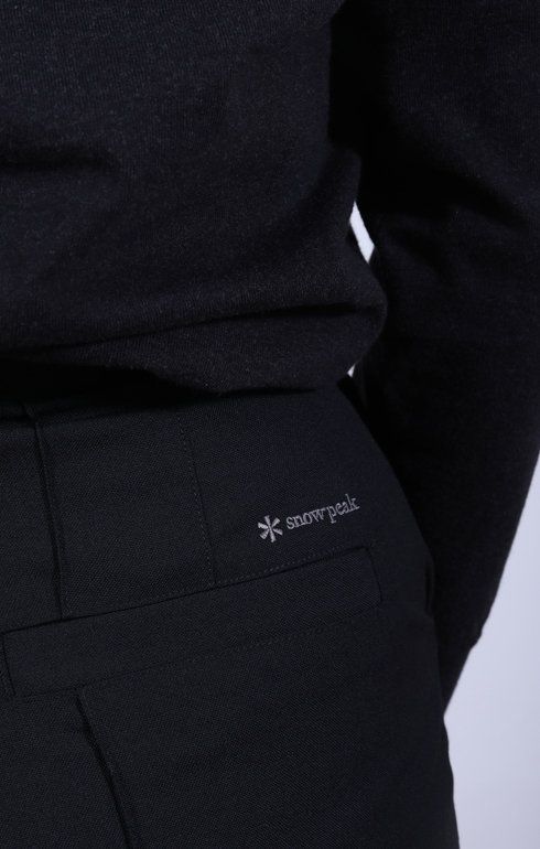 Hybrid Wool Wide Pants Black